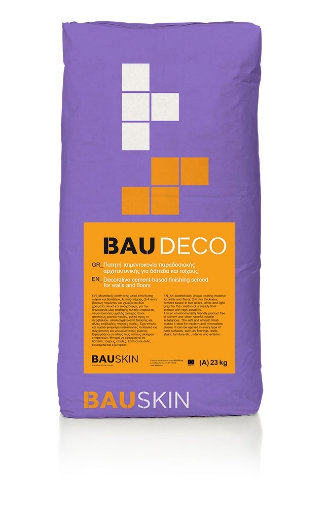BAU DECO A, πατητή τσιμεντοκονία λευκή, 25kg/σακί