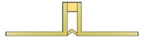 Αρμοκάλυπτρο DP02, H=13mm, για πλακάκια, γκρι, 3,0m/τεμάχιο.