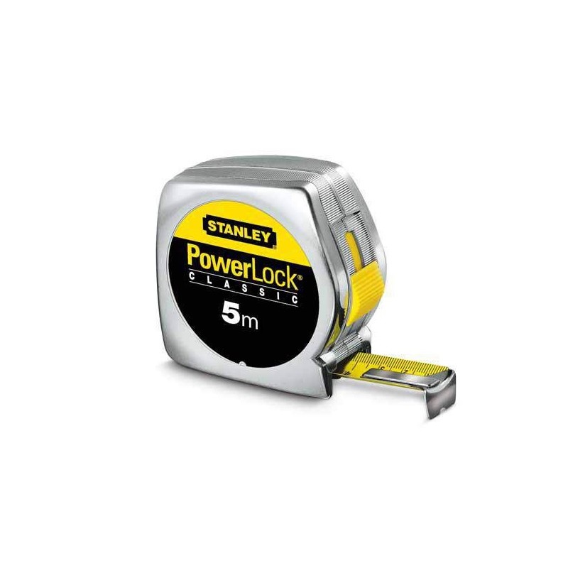 STANLEY, μετ/κό μέτρο Powerlock με κέλυφος ABS και λάμα 19mm,5m