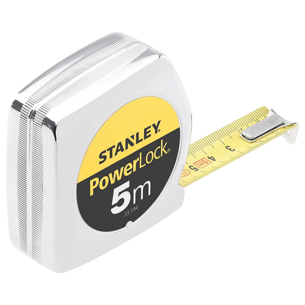 STANLEY, μετ/κό μέτρο Powerlock με κέλυφος ABS και λάμα 25mm,10m