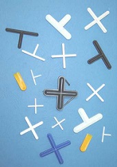 Πλαστικοί σταυροί πλακιδίων 2mm, 500τεμ/σακουλάκι 
