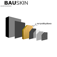 Σύστημα εξωτ. θερμομόνωσης BAUSKIN EXTERNAL, με FIBRANgeo BP ETICS πάχους 100mm