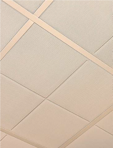 DECKMETAL, type Q flat squared, λευκή, 600x600mm, 13mm, 3,6m²/δέμα.
