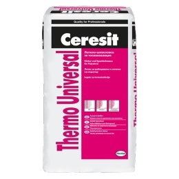 CERESIT Thermo Universal, ινοπλισμένο επίχρισμα-κόλλα,25kg/σακί