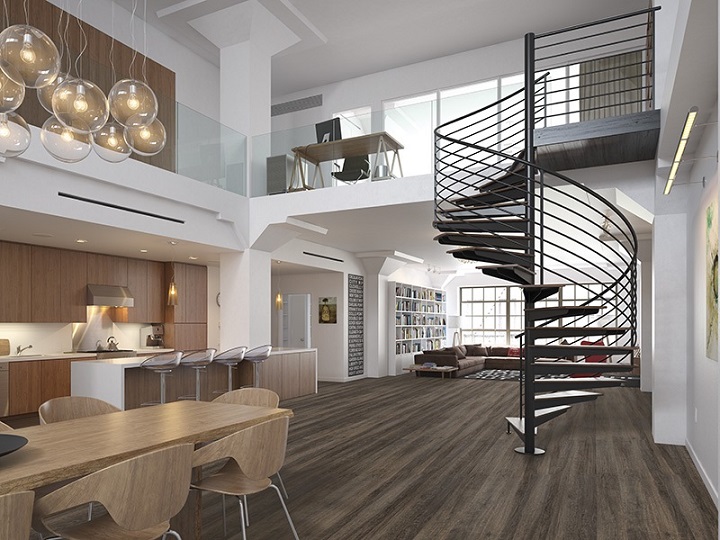 Vinyl tiles, Baikal Spruce/20509-2, 2mm, 1200X180mm, 4,54m²/κουτί.