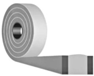 Αυτοδιογκούμενη ταινία THERMOPROSOPSIS ,πάχος 2-6 mm, 18m/ρολό